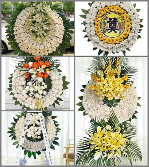 广东梅州市丰顺县汤坑镇上村村花圈速递